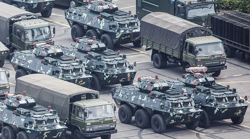 Chinese military warns it can hit Hong Kong in 10 minutes
