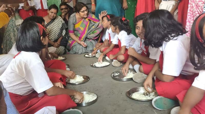 MP Locket Chatterjee expressed anger on Mid Day meal food