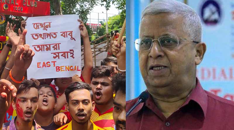 শতবর্ষের অনুষ্ঠানেও কাঁটা তথাগত, যোগ্য জবাব দিলেন ইস্টবেঙ্গল সমর্থকরা