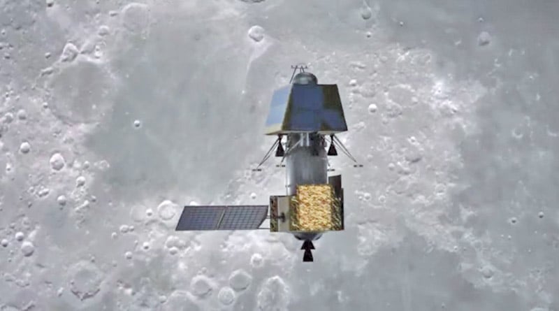 According to NASA, Chandrayaan's lander Vikram had 
