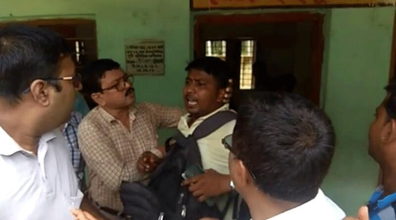 সচেতনতা মিছিলে অসুস্থ পড়ুয়ারা, খবর সংগ্রহ করতে গিয়ে আক্রান্ত সংবাদ মাধ্যম