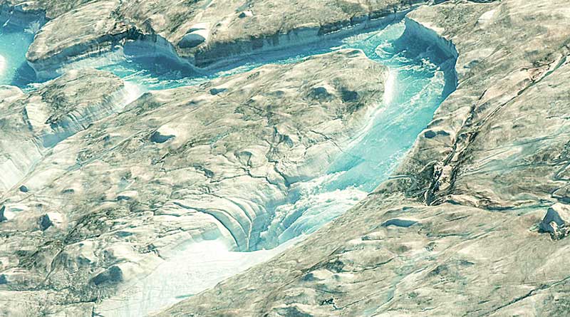 A river created by melting ice in Greenland, scientists feel worried