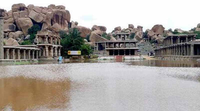 World Heritage Site Hampi is under water due to flood