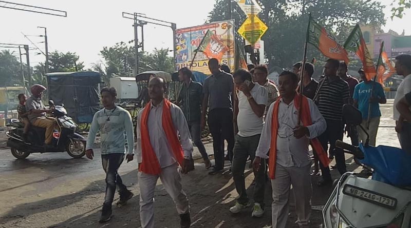 Strike in Barrackpore called by BJP, train service disrupted