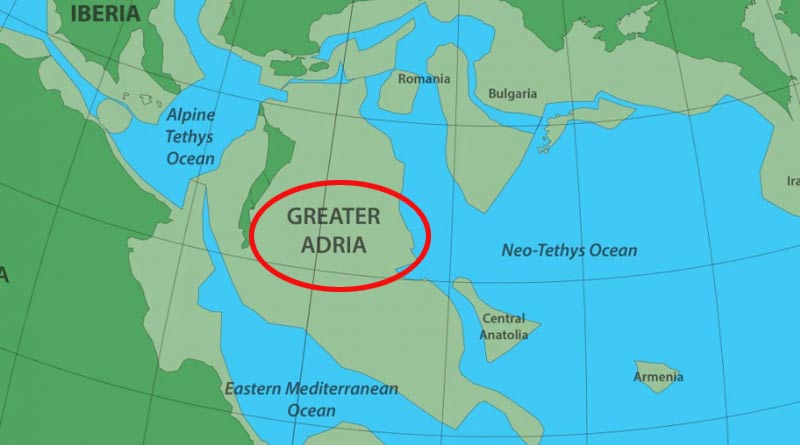 Probable eighth continent in the world,'Greater Adria' is suppossed to be that