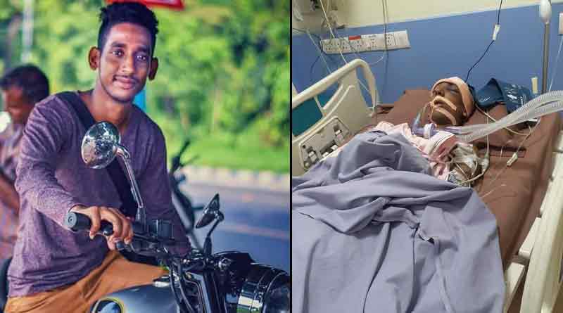 ট্রেন দুর্ঘটনায় আহত বাগান ভক্তকে অর্থ সাহায্য লেবুতলা পার্ক পুজো কমিটির