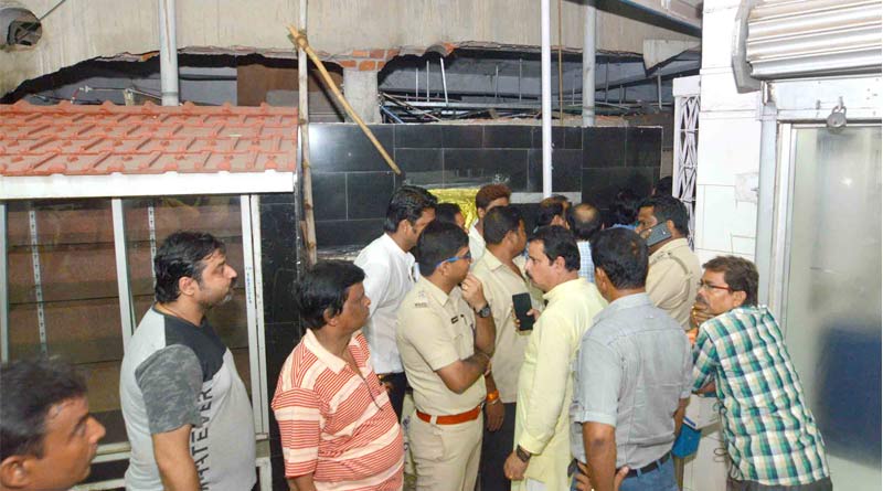 সিউড়িতে বউবাজারের আতঙ্ক, বাসট্যান্ডের পাশে ভেঙে পড়ল বহুতলের দেওয়াল