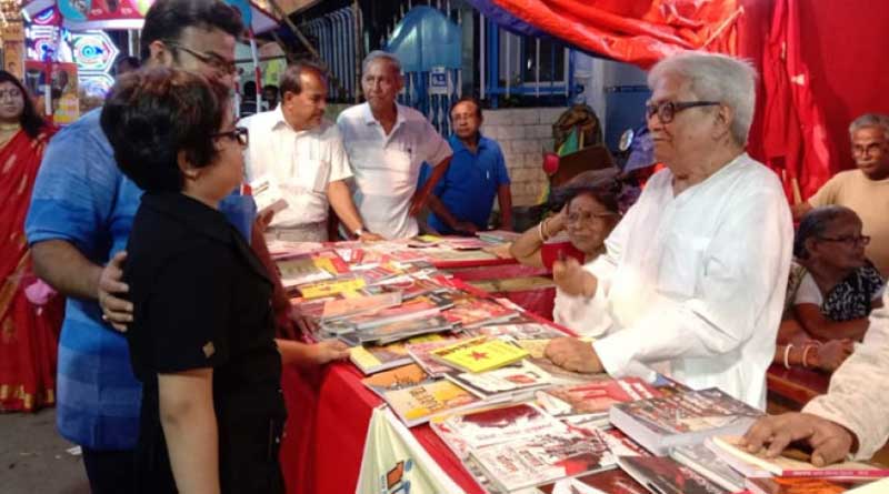 Record sale of Marxist literature from book stalls of CPM at puja