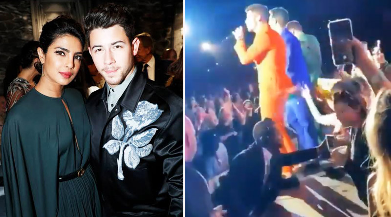Nick Jonas groped onstage during a concert by a girl