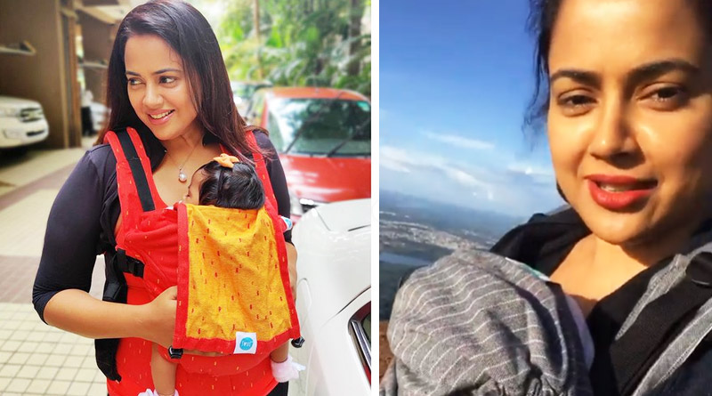 Bollywood actress Samira Reddy scales mountain peak with baby