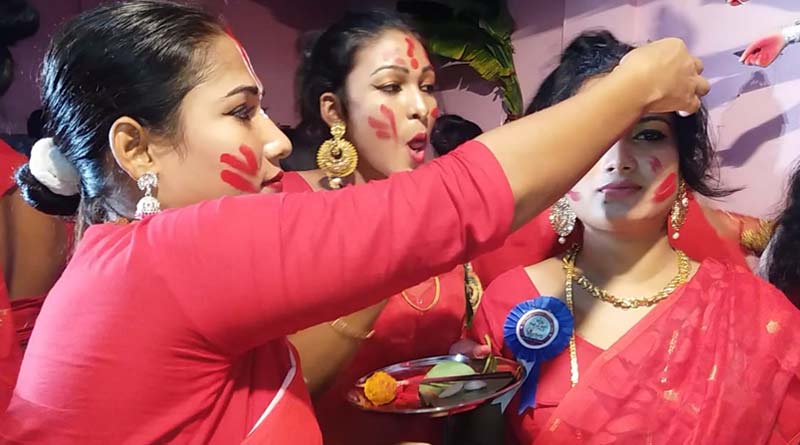 Durga Puja 2019: Widows are celebrates Sindur Khela in Raigunj