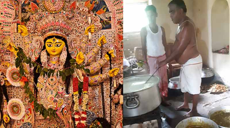 Gone are the days of splendour, still this family performs Durga Puja