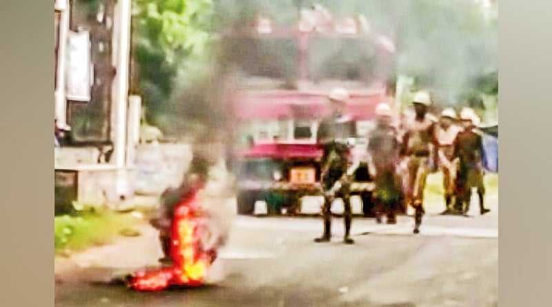 Jilted-heartbroken girl torches boyfriend's bike in Haldia