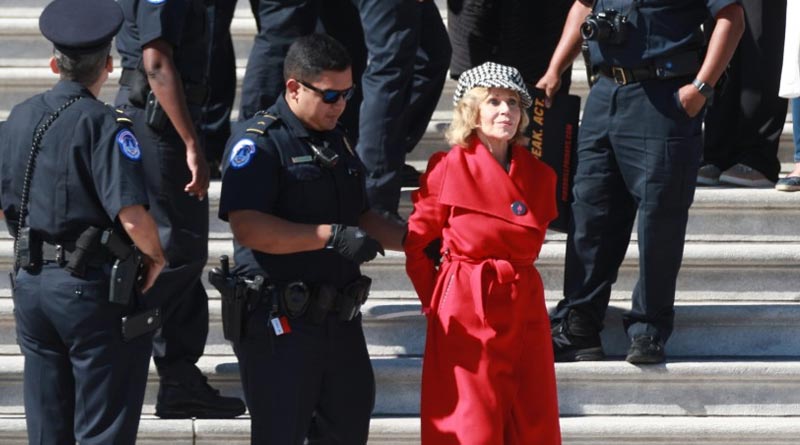 Jane Fonda Arrested Protesting Climate Change in Washington