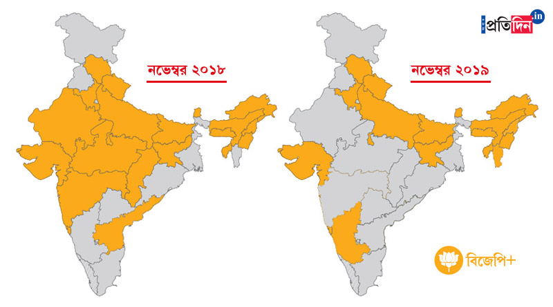 ফিকে হচ্ছে মোদি ম্যাজিক! একের পর এক বড় রাজ্য হাতছাড়া বিজেপির