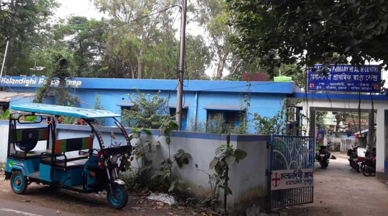Police outpost is going on into health centre in Kaksa, Burdwan