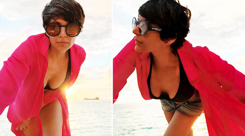Netizens slammed anchor and actress Mandira Bedi for wearing bikini