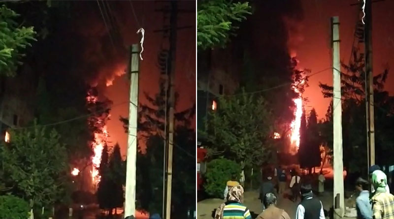 ফলতার প্লাস্টিক কারখানায় বিধ্বংসী আগুন, চক্রান্তের গন্ধ পাচ্ছেন শ্রমিকরা