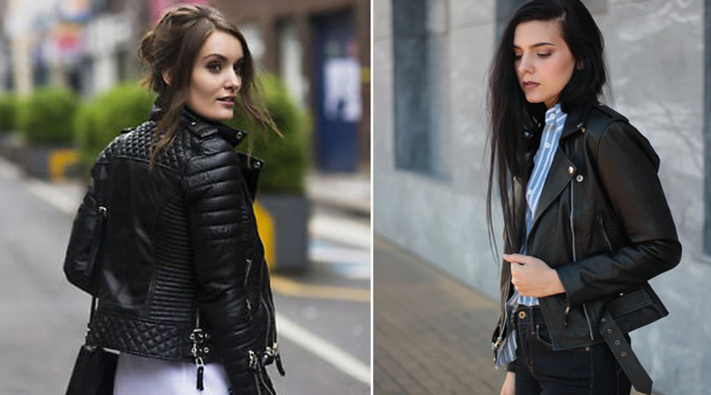 Team up a leather jacket and be party ready for this winter season