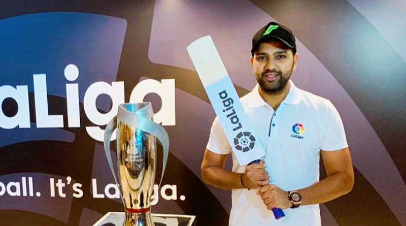 Team Indian batsman Rohit Sharma became La Liga ambassador