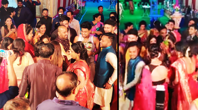ছক ভাঙা শুভদৃষ্টি, কনের পিঁড়ি ধরে নেটিজেনদের প্রশংসা কুড়োল মহিলা ব্রিগেড