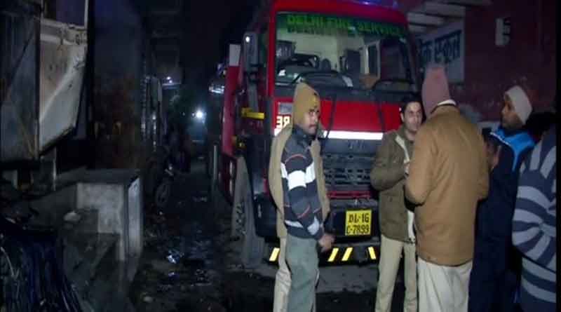 9 were killed after a fire broke out in a cloth warehouse in Kirari area.