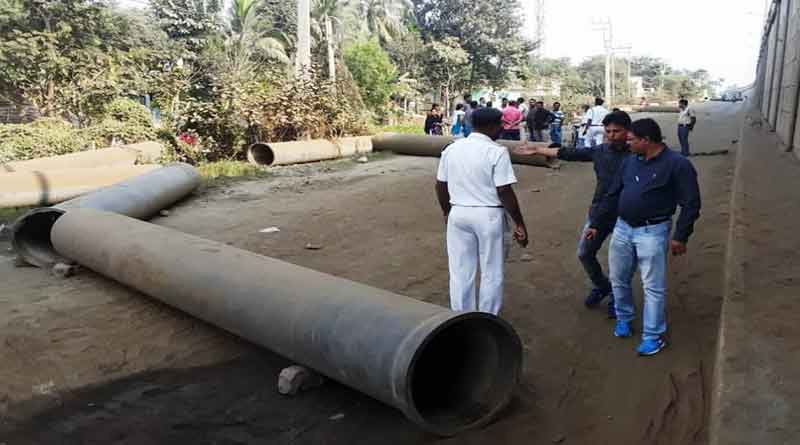 Locals stage protest over dilapidated road at Kanksa
