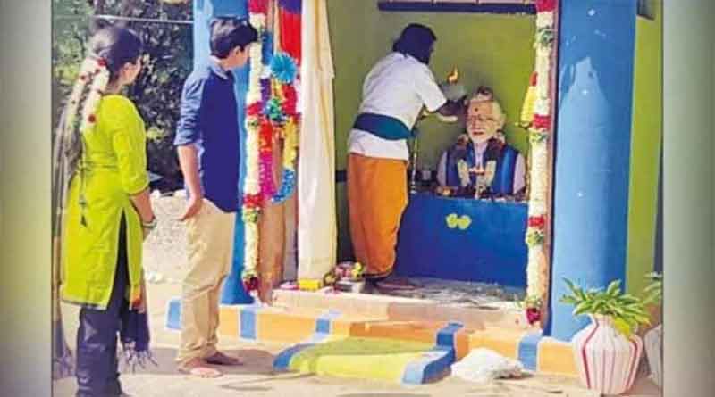 এই না হলে ভক্ত! মোদির জন্য আস্ত একটা মন্দির গড়ে ফেললেন তামিলনাড়ুর কৃষক