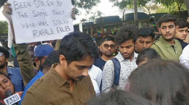 FIR filed against Tamil actor Siddharth for protesting CAA in Chennai