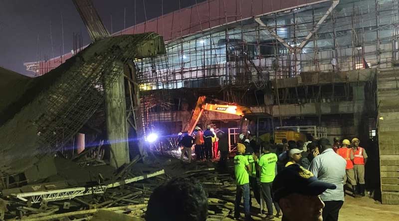 Under-construction roof collapses at Bhubaneswar airport
