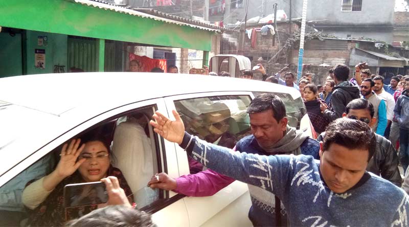 BJP leader Debosree Chowdhury faces protest over CAA