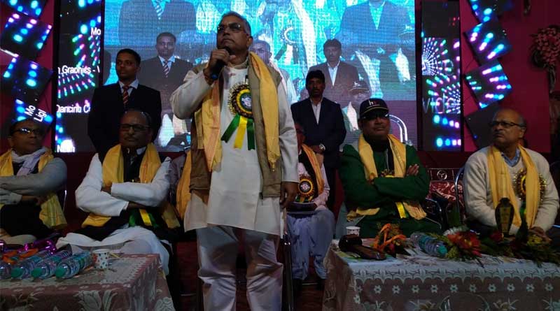 এগরা মেলায় দিলীপ ঘোষের সঙ্গে মঞ্চে, বিধায়ককে শোকজ তৃণমূলের