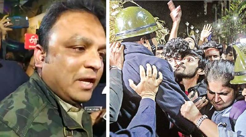Cop apologizes for assaulting jadavpur University students