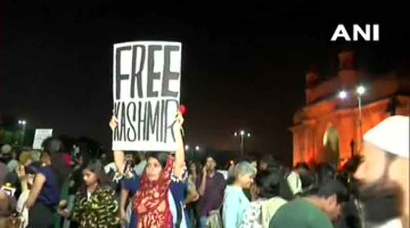 JNU কাণ্ডের প্রতিবাদে ‘স্বাধীন কাশ্মীরের’ দাবি, মিছিলে ভারত বিরোধী পোস্টার