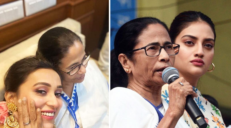Actress turned politician Nusrat Jahan and Mimi Chakraborty advertises Mamata's 'Didir Doot' App | Sangbad Pratidin