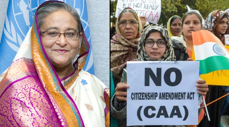 Bangladesh's prime minister Sheikh Hasina supports CAA protestor