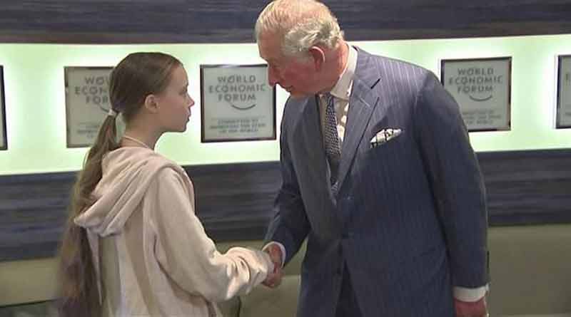 Prince Charles meets Greta Thunberg at Davos 2020 summit
