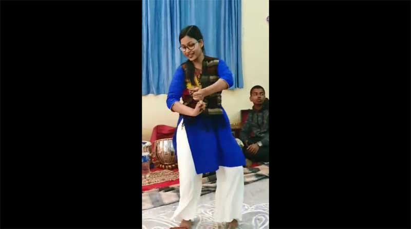 A nurse danced in programme in East Burdwan, video goes viral.