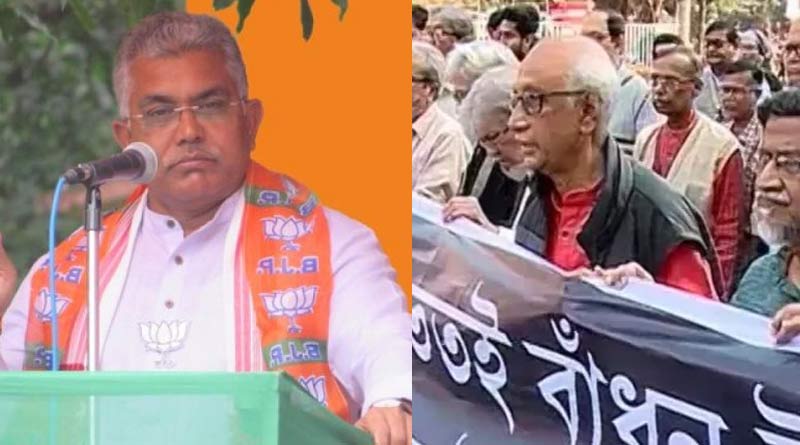 BJP leader Dilip Ghosh attack intellectuals at Howrah's rally