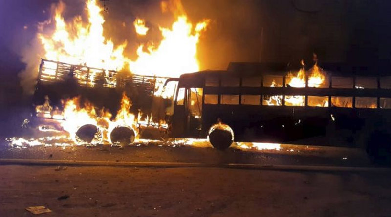 কনৌজের যাত্রীবাহী বাসে ভয়াবহ আগুন, মৃত্যুর আশঙ্কা কমপক্ষে ২০ জনের