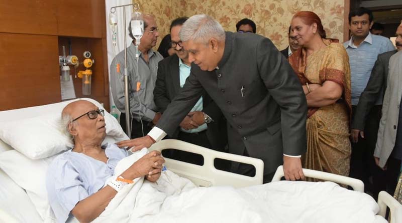 Governor of West Bengal meet poet Shankha Ghosh in hospital
