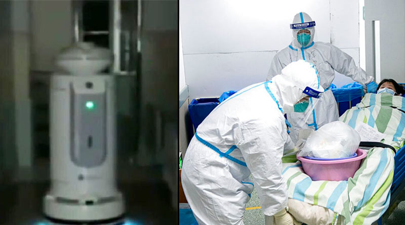 China is using robots to deliver food to patients infected by the coronavirus