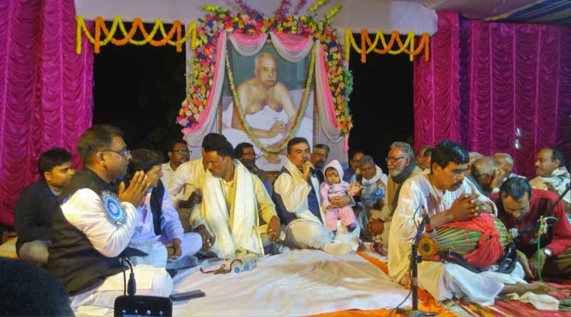 Suvendu Adhikary joins celebration at Satsang programme at Khejuri