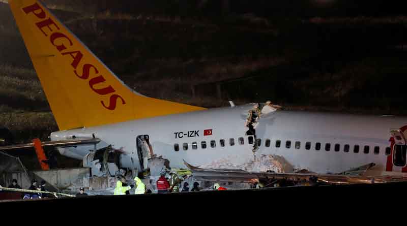 Turkey plane: 3 dead, 179 hurt as jet skids off runway in Istanbul