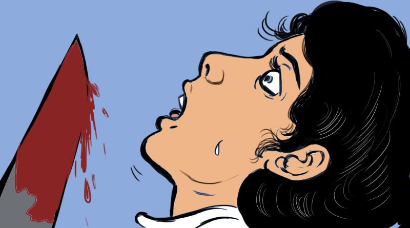 A woman allegedly stabbed by father in Bangaon, West Bengal | Sangbad Pratidin