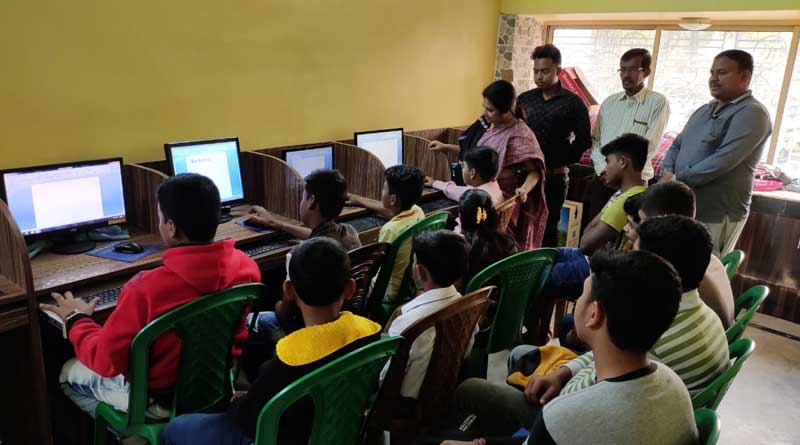 TMC teaches computer course to needy students at party office