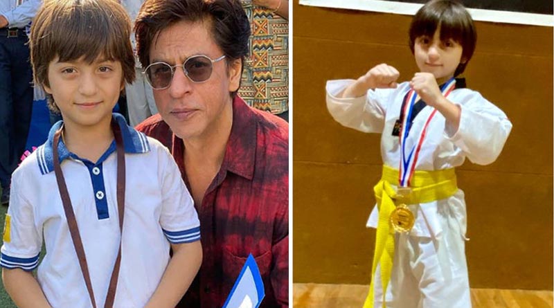 Shahrukh's son Abram win gold medal in Taekwondo