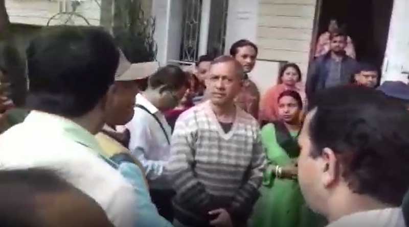 People supporting local councilors stage protest around minister Gautam Deb