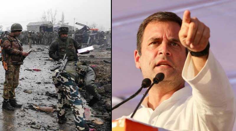 Rahul Gandhi attacks BJP over Pulwama attack on tweeter today