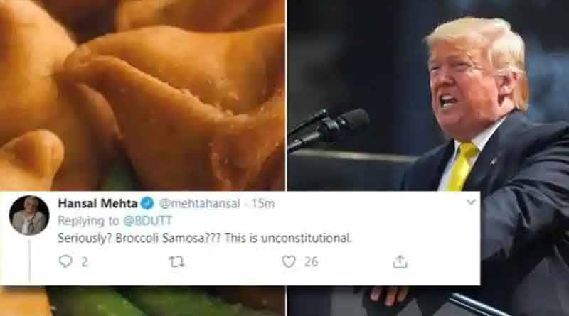 US President Trump gives a snub to special broccoli samosa